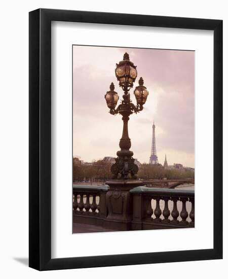 The Eiffel Tower Seen from the Pont Alexandre III at Dusk, Paris, France-Nigel Francis-Framed Photographic Print