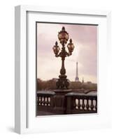 The Eiffel Tower Seen from the Pont Alexandre III at Dusk, Paris, France-Nigel Francis-Framed Photographic Print