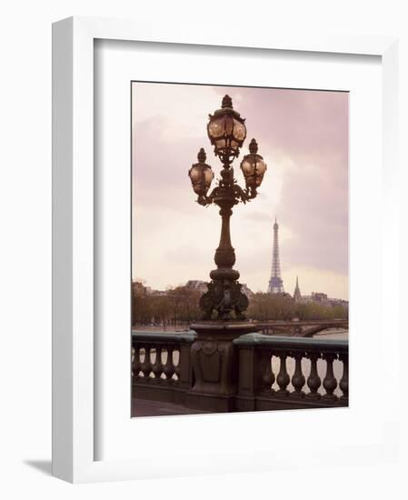 The Eiffel Tower Seen from the Pont Alexandre III at Dusk, Paris, France-Nigel Francis-Framed Photographic Print