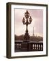 The Eiffel Tower Seen from the Pont Alexandre III at Dusk, Paris, France-Nigel Francis-Framed Photographic Print