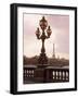 The Eiffel Tower Seen from the Pont Alexandre III at Dusk, Paris, France-Nigel Francis-Framed Photographic Print