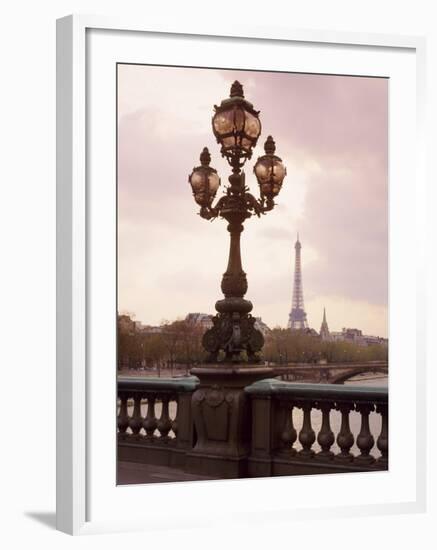 The Eiffel Tower Seen from the Pont Alexandre III at Dusk, Paris, France-Nigel Francis-Framed Photographic Print