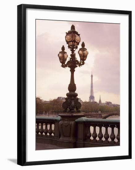 The Eiffel Tower Seen from the Pont Alexandre III at Dusk, Paris, France-Nigel Francis-Framed Photographic Print