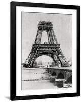 The Eiffel Tower under Construction, Paris, C1888-null-Framed Giclee Print