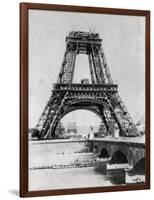 The Eiffel Tower under Construction, Paris, C1888-null-Framed Giclee Print