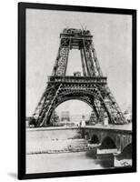 The Eiffel Tower under Construction, Paris, C1888-null-Framed Giclee Print