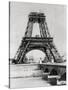The Eiffel Tower under Construction, Paris, C1888-null-Stretched Canvas