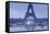 The Eiffel Tower under Rain Clouds, Paris, France, Europe-Julian Elliott-Framed Stretched Canvas