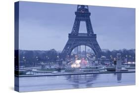 The Eiffel Tower under Rain Clouds, Paris, France, Europe-Julian Elliott-Stretched Canvas