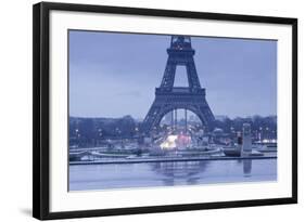 The Eiffel Tower under Rain Clouds, Paris, France, Europe-Julian Elliott-Framed Photographic Print