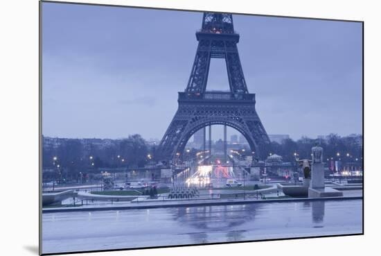 The Eiffel Tower under Rain Clouds, Paris, France, Europe-Julian Elliott-Mounted Photographic Print