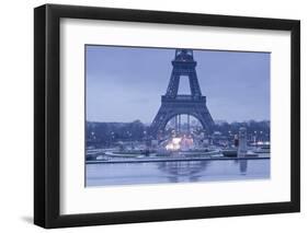 The Eiffel Tower under Rain Clouds, Paris, France, Europe-Julian Elliott-Framed Photographic Print