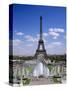 The Eiffel Tower with Water Fountains, Paris, France-Nigel Francis-Stretched Canvas