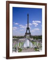 The Eiffel Tower with Water Fountains, Paris, France-Nigel Francis-Framed Photographic Print