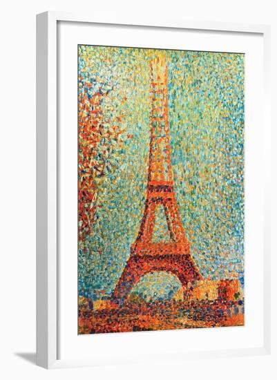 The Eiffel Tower-Georges Seurat-Framed Art Print