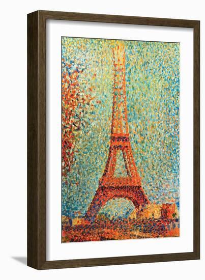 The Eiffel Tower-Georges Seurat-Framed Art Print