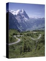 The Eiger, 3970M, Bernese Oberland, Alps, Switzerland-Andrew Sanders-Stretched Canvas