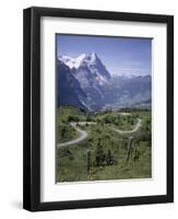 The Eiger, 3970M, Bernese Oberland, Alps, Switzerland-Andrew Sanders-Framed Photographic Print