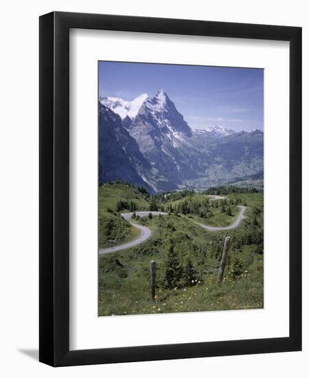 The Eiger, 3970M, Bernese Oberland, Alps, Switzerland-Andrew Sanders-Framed Photographic Print