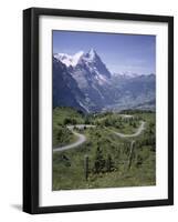 The Eiger, 3970M, Bernese Oberland, Alps, Switzerland-Andrew Sanders-Framed Photographic Print