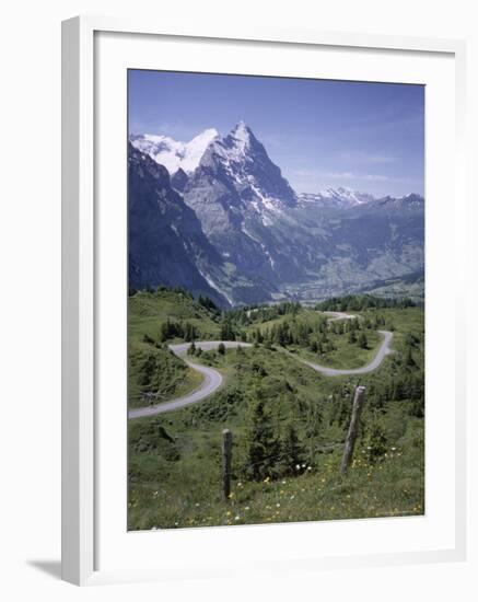 The Eiger, 3970M, Bernese Oberland, Alps, Switzerland-Andrew Sanders-Framed Photographic Print