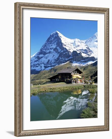 The Eiger, Kleine Scheidegg, Bernese Oberland, Swiss Alps, Switzerland-Hans Peter Merten-Framed Photographic Print