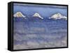 The Eiger, Monch and Jungfrau Peaks Above the Foggy Sea-Ferdinand Hodler-Framed Stretched Canvas