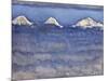 The Eiger, Monch and Jungfrau Peaks Above the Foggy Sea-Ferdinand Hodler-Mounted Photographic Print