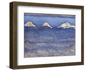 The Eiger, Monch and Jungfrau Peaks Above the Foggy Sea-Ferdinand Hodler-Framed Photographic Print