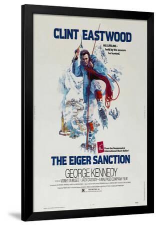 The Eiger sanction Clint Eastwood movie poster print 