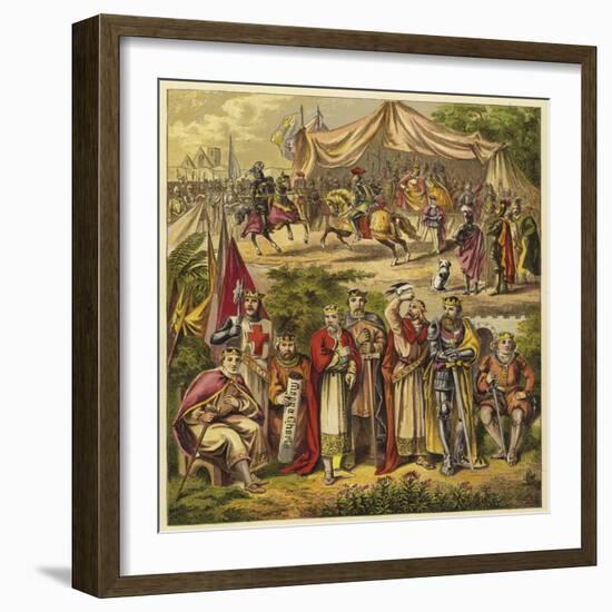 The Eight First Plantagenet Kings-null-Framed Giclee Print