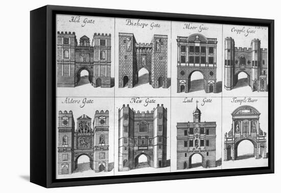 The Eight Gates of the City of London-null-Framed Stretched Canvas