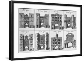 The Eight Gates of the City of London-null-Framed Giclee Print