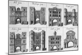 The Eight Gates of the City of London-null-Mounted Giclee Print