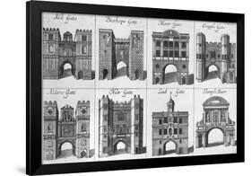 The Eight Gates of the City of London-null-Framed Giclee Print