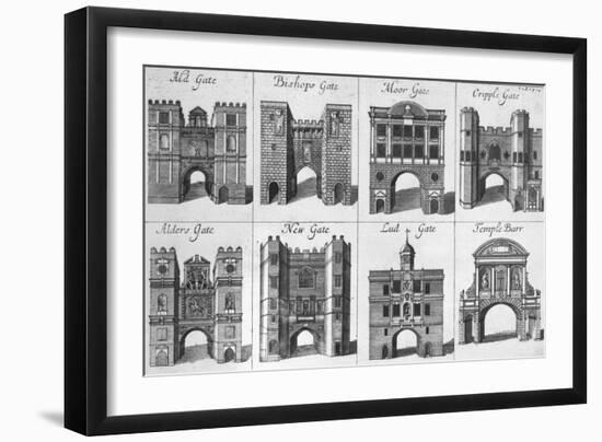 The Eight Gates of the City of London-null-Framed Giclee Print