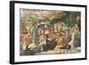 The Eight Immortals Play Mah-Jong Poster-null-Framed Giclee Print