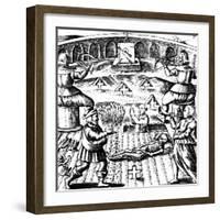 The Eighth Key of Basil Valentine, Legendary 15th Century German Monk, 1651-null-Framed Giclee Print