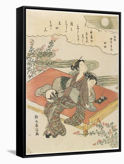 The Eighth Month, C. 1768-Suzuki Harunobu-Framed Stretched Canvas