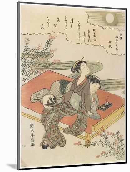 The Eighth Month, C. 1768-Suzuki Harunobu-Mounted Giclee Print