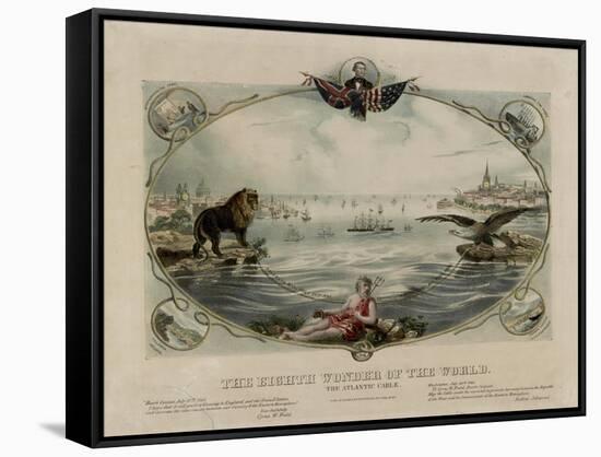 The Eighth Wonder of the World, Atlantic cable, 1866-null-Framed Stretched Canvas