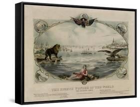 The Eighth Wonder of the World, Atlantic cable, 1866-null-Framed Stretched Canvas