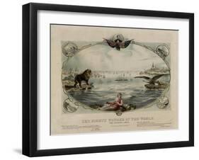 The Eighth Wonder of the World, Atlantic cable, 1866-null-Framed Giclee Print