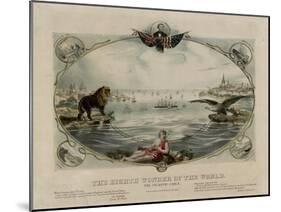 The Eighth Wonder of the World, Atlantic cable, 1866-null-Mounted Giclee Print
