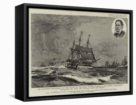 The Eightieth Anniversary of the Battle of Trafalgar-William Lionel Wyllie-Framed Stretched Canvas