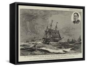 The Eightieth Anniversary of the Battle of Trafalgar-William Lionel Wyllie-Framed Stretched Canvas