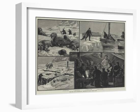 The Eira Arctic Expedition, Sketches in Franz Joseph Land-null-Framed Giclee Print