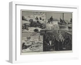 The Eira Arctic Expedition, Sketches in Franz Joseph Land-null-Framed Giclee Print