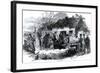 The Ejectment, from "The Illustrated London News," 16th December 1848-Robert Thomas Landells-Framed Giclee Print