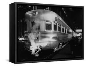 The El Capitan Stopping at the Train Station in Chicago-Peter Stackpole-Framed Stretched Canvas